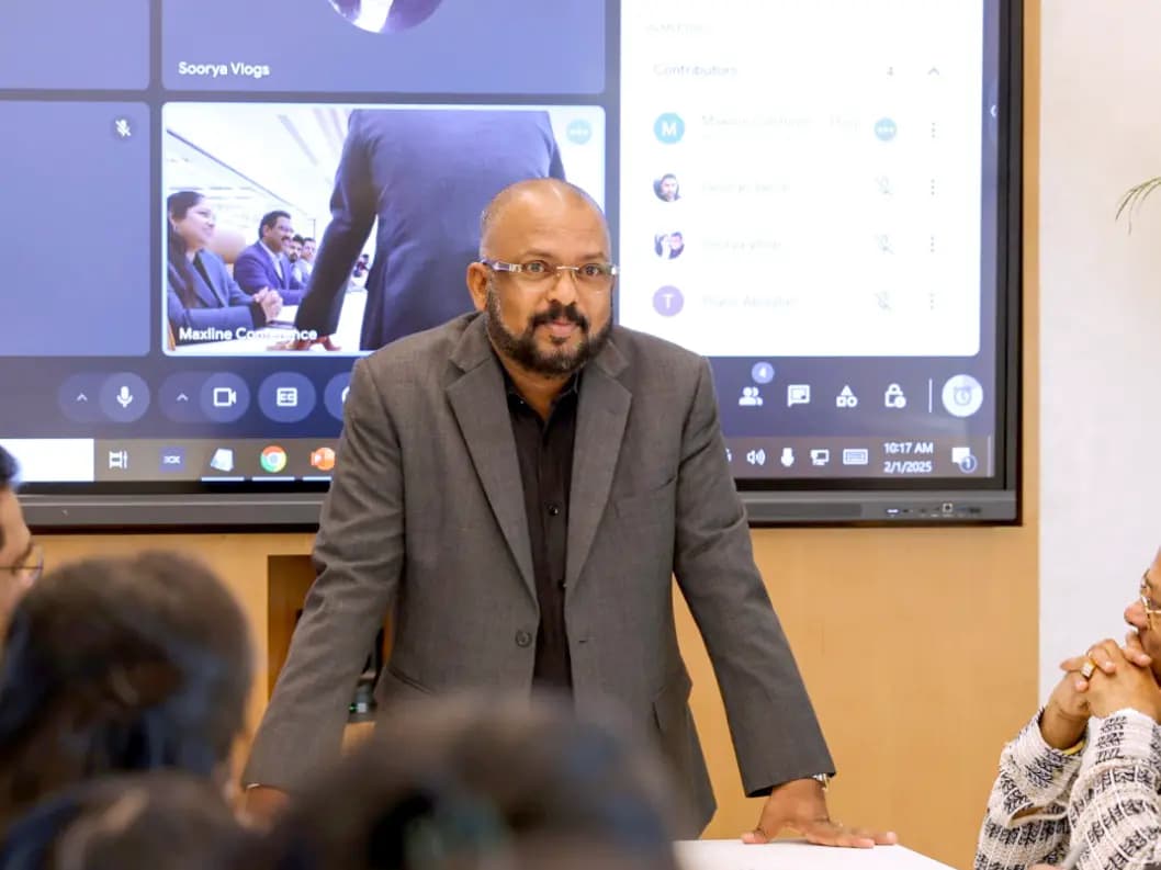 Chairman and managing director of Maxline Globals Mr. Ajith Kumar